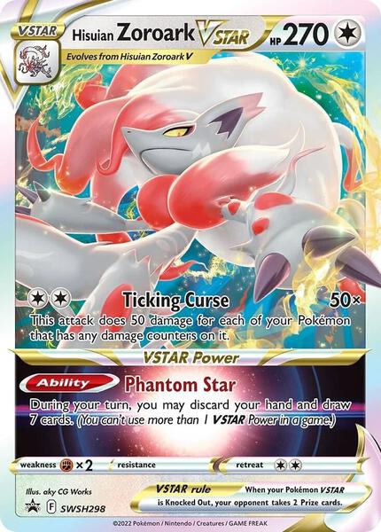 Hisuian Zoroark VSTAR - SWSH298 - SWSH Sword and Shield Promo Cards - Holofoil - Near Mint (NM)
