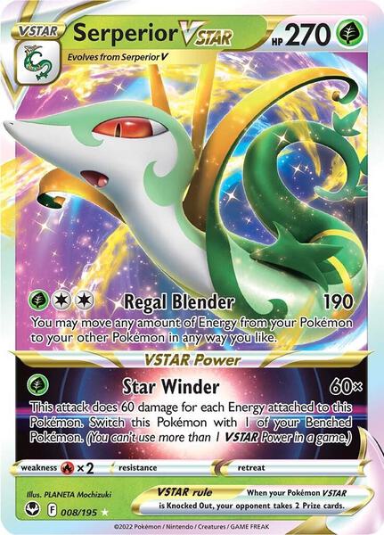 Serperior VSTAR - SWSH12 Silver Tempest - Holofoil - Near Mint (NM)