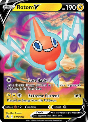 Rotom V - SWSH257 - SWSH Sword and Shield Promo Cards - Holofoil - Near Mint (NM)