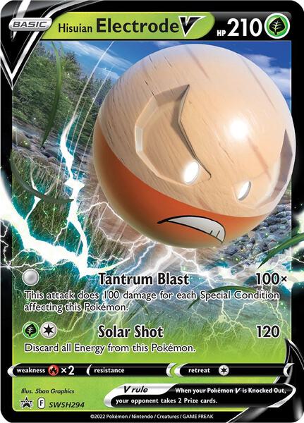 Hisuian Electrode V - SWSH294 - SWSH Sword and Shield Promo Cards - Holofoil - Near Mint (NM)