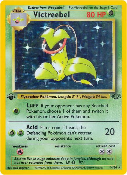 Victreebel (14) - Jungle - Unlimited Holofoil - Damaged