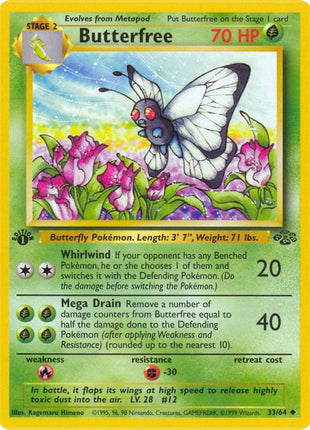 Butterfree - Jungle - 1st Edition - Near Mint (NM)