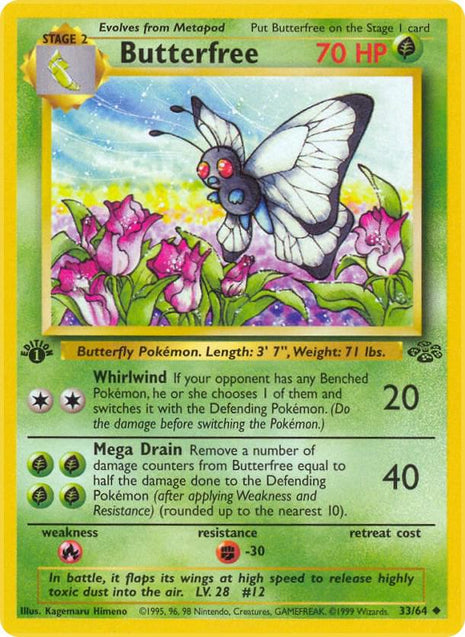 Butterfree - Jungle - 1st Edition - Near Mint (NM)