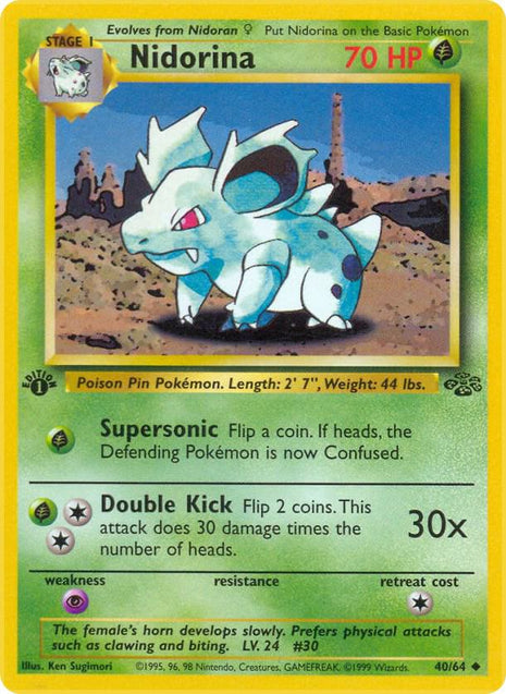 Nidorina - Jungle - Unlimited - Near Mint (NM)