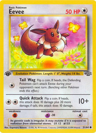 Eevee - Jungle - 1st Edition - Lightly Played (LP)