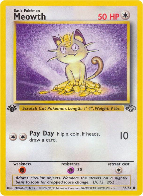 Meowth - Jungle - Unlimited - Lightly Played (LP)