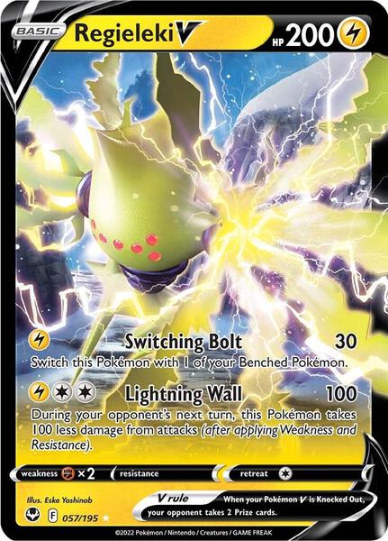 Regieleki V - SWSH12 Silver Tempest - Holofoil - Near Mint (NM)