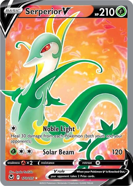 Serperior V (Full Art) - SWSH12 Silver Tempest - Holofoil - Near Mint (NM)