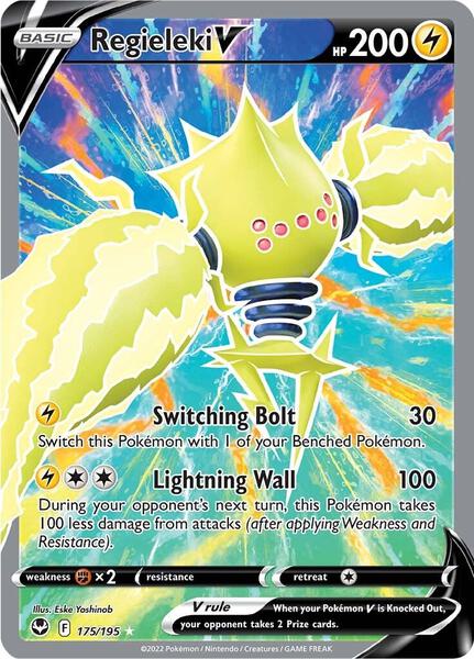 Regieleki V (Full Art) - SWSH12 Silver Tempest - Holofoil - Near Mint (NM)