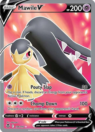 Mawile V (Full Art) - SWSH12 Silver Tempest - Holofoil - Near Mint (NM)