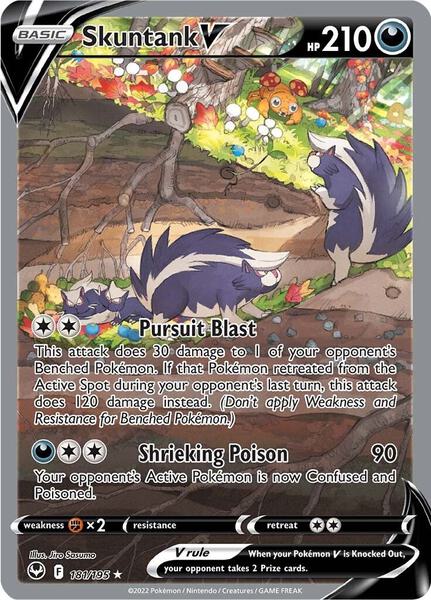 Skuntank V (Alternate Full Art) - SWSH12 Silver Tempest - Holofoil - Lightly Played (LP)