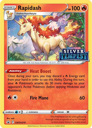 Rapidash - SWSH270 (Prerelease) - SWSH Sword and Shield Promo Cards - Holofoil - Near Mint (NM)