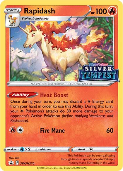 Rapidash - SWSH270 (Prerelease) - SWSH Sword and Shield Promo Cards - Holofoil - Near Mint (NM)