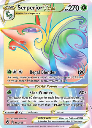 Serperior VSTAR (Secret) - SWSH12 Silver Tempest - Holofoil - Near Mint (NM)