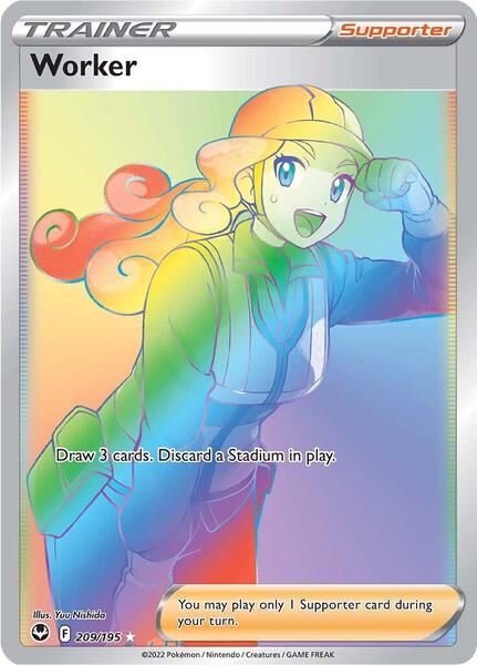 Worker (Secret) - SWSH12 Silver Tempest - Holofoil - Near Mint (NM)