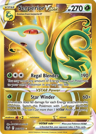 Serperior VSTAR (Secret) (210) - SWSH12 Silver Tempest - Holofoil - Near Mint (NM)