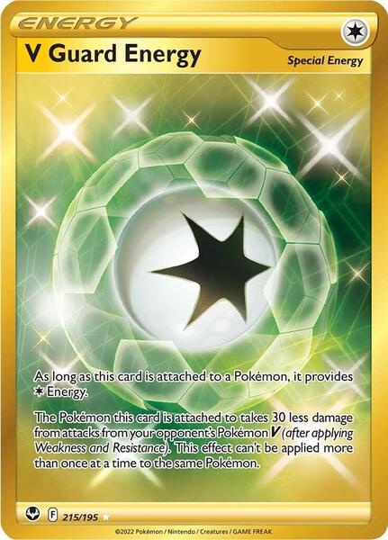 V Guard Energy (Secret) - SWSH12 Silver Tempest - Holofoil - Near Mint (NM)