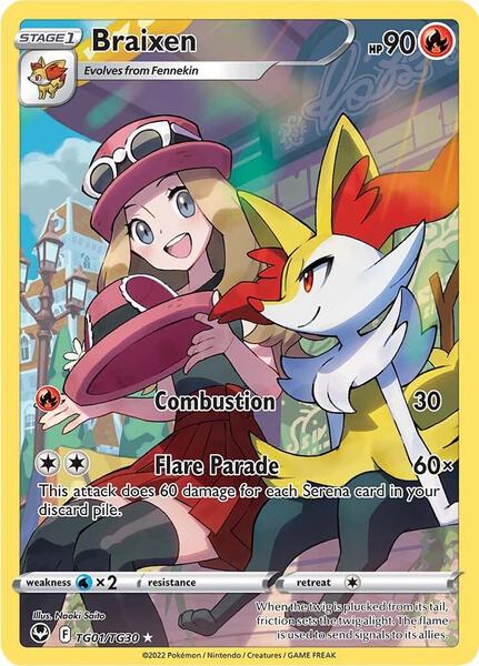 Braixen - SWSH12 Silver Tempest Trainer Gallery - Holofoil - Near Mint (NM)