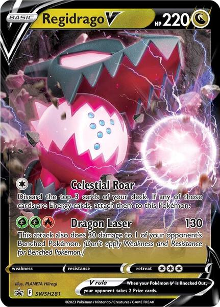 Regidrago V - SWSH281 - SWSH Sword and Shield Promo Cards - Holofoil - Near Mint (NM)