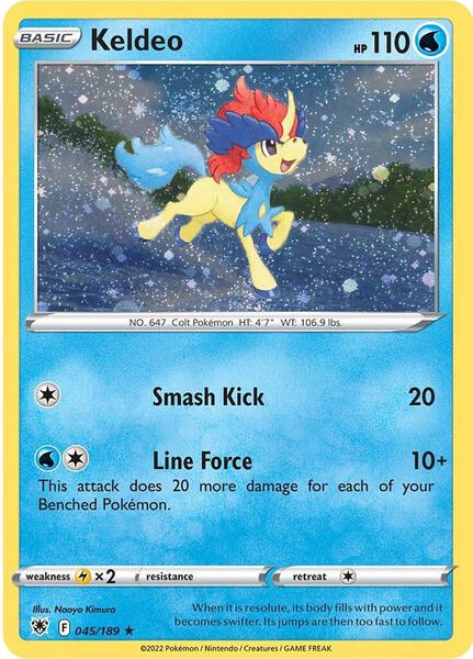 Keldeo - 045/189 (Cosmos Holo) - Miscellaneous Cards and Products - Holofoil - Near Mint (NM)