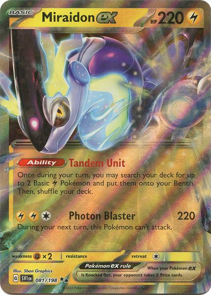 Miraidon ex - 081/198 - SV01 Scarlet and Violet Base Set - Holofoil - Near Mint (NM)