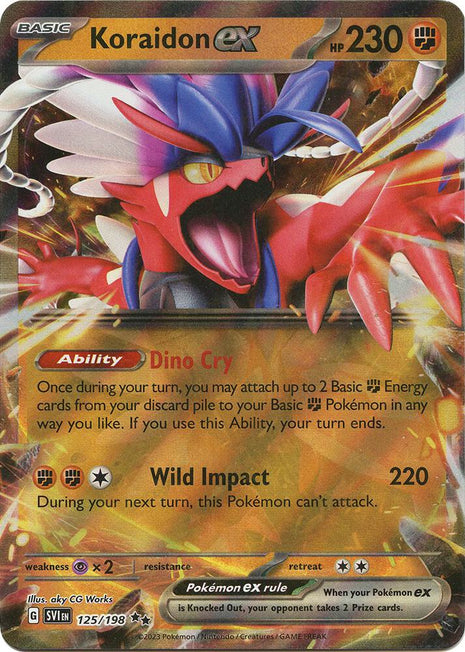 Koraidon ex - 125/198 - SV01 Scarlet and Violet Base Set - Holofoil - Near Mint (NM)