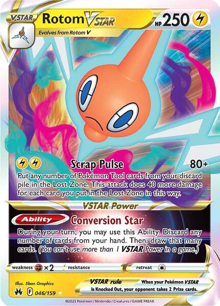 Rotom VSTAR - Crown Zenith - Holofoil - Near Mint (NM)