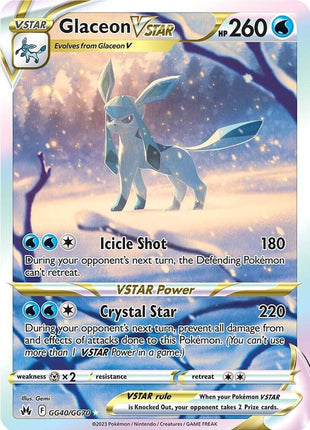 Glaceon VSTAR - Crown Zenith Galarian Gallery - Holofoil - Near Mint (NM)