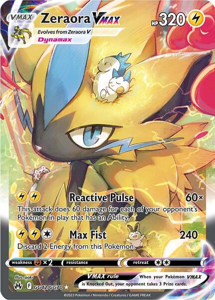 Zeraora VMAX - Crown Zenith Galarian Gallery - Holofoil - Near Mint (NM)