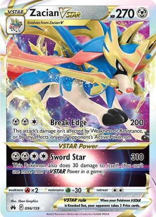 Zacian VSTAR - Crown Zenith - Holofoil - Near Mint (NM)