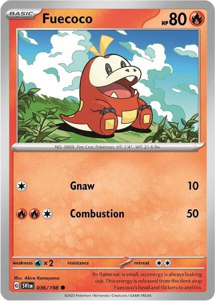 Fuecoco - 036/198 (Mirage Holo) - Miscellaneous Cards and Products - Holofoil - Near Mint (NM)