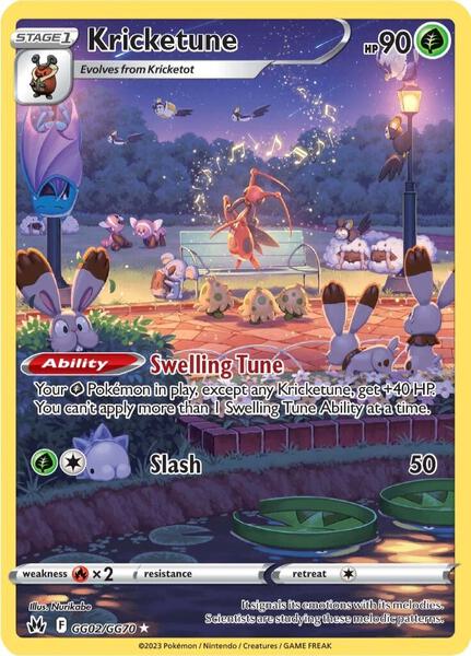 Kricketune - Crown Zenith Galarian Gallery - Holofoil - Near Mint (NM)