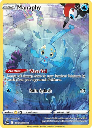 Manaphy - Crown Zenith Galarian Gallery - Holofoil - Near Mint (NM)