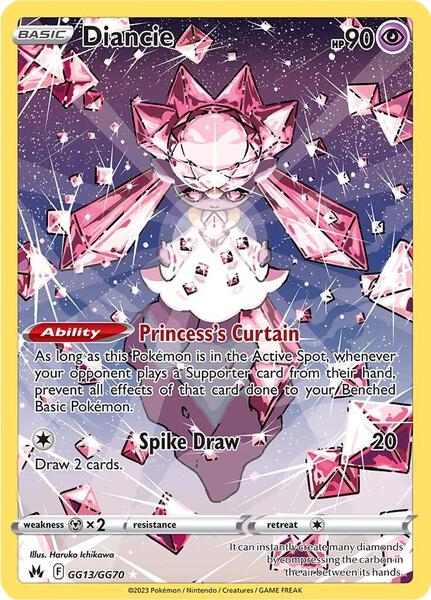 Diancie - Crown Zenith Galarian Gallery - Holofoil - Near Mint (NM)