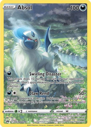 Absol - Crown Zenith Galarian Gallery - Holofoil - Near Mint (NM)
