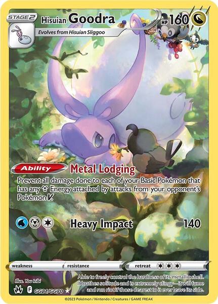 Hisuian Goodra - Crown Zenith Galarian Gallery - Holofoil - Near Mint (NM)