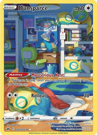 Dunsparce - Crown Zenith Galarian Gallery - Holofoil - Near Mint (NM)