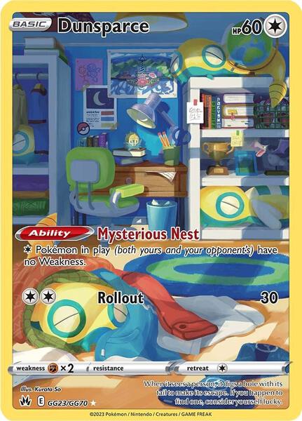 Dunsparce - Crown Zenith Galarian Gallery - Holofoil - Near Mint (NM)