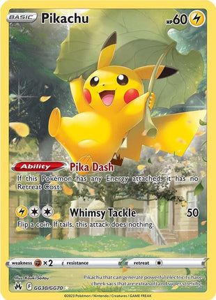 Pikachu - Crown Zenith Galarian Gallery - Holofoil - Near Mint (NM)
