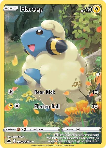 Mareep - Crown Zenith Galarian Gallery - Holofoil - Near Mint (NM)