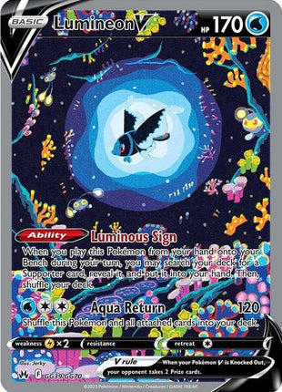 Lumineon V - Crown Zenith Galarian Gallery - Holofoil - Near Mint (NM)