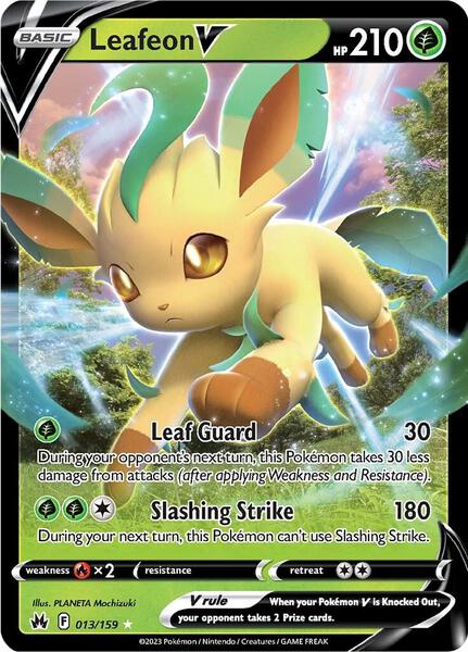 Leafeon V - Crown Zenith - Holofoil - Near Mint (NM)