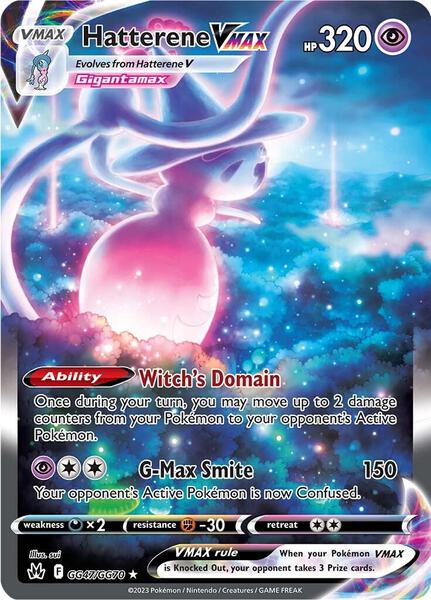 Hatterene VMAX - Crown Zenith Galarian Gallery - Holofoil - Near Mint (NM)