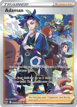 Adaman - Crown Zenith Galarian Gallery - Holofoil - Near Mint (NM)