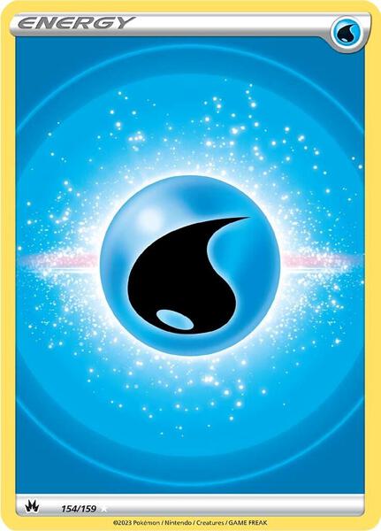 Water Energy (Texture Full Art) - Crown Zenith - Holofoil - Near Mint (NM)