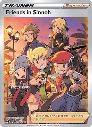 Friends in Sinnoh (Full Art) - Crown Zenith - Holofoil - Near Mint (NM)