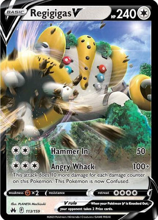 Regigigas V - Crown Zenith - Holofoil - Near Mint (NM)