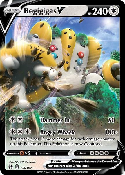 Regigigas V - Crown Zenith - Holofoil - Near Mint (NM)