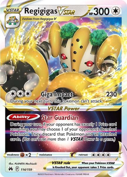 Regigigas VSTAR - Crown Zenith - Holofoil - Near Mint (NM)