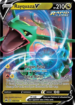 Rayquaza V - Crown Zenith - Holofoil - Near Mint (NM)